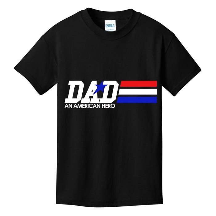 Dad An American Hero Kids T-Shirt