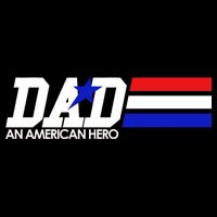 Dad An American Hero Kids T-Shirt