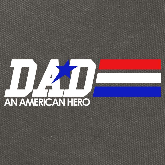 Dad An American Hero Cotton Canvas Backpack