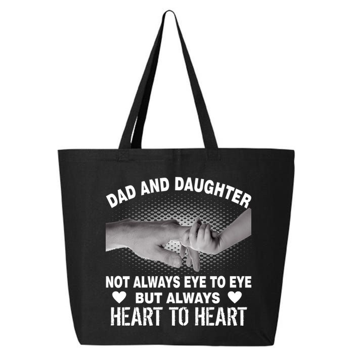 Dad And Daughter Always Heart To Heart 25L Jumbo Tote