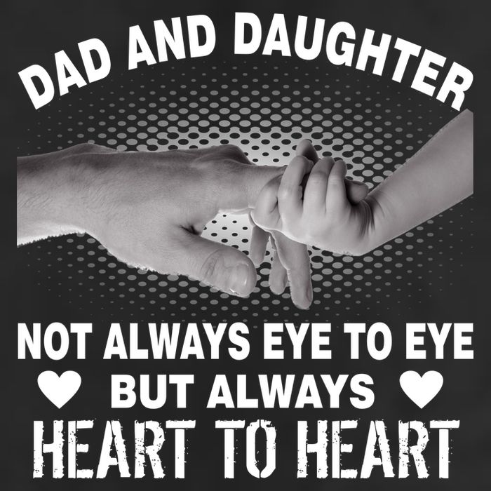 Dad And Daughter Always Heart To Heart 25L Jumbo Tote