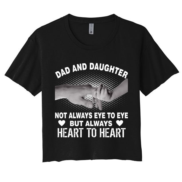 Dad And Daughter Always Heart To Heart Crop Top