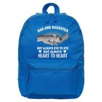 Dad And Daughter Always Heart To Heart 16 in Basic Backpack