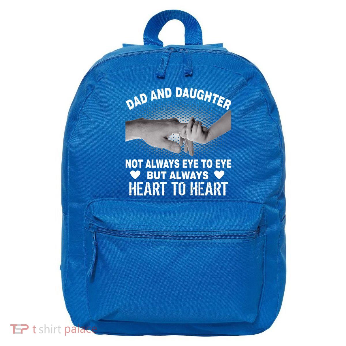 Dad And Daughter Always Heart To Heart 16 in Basic Backpack