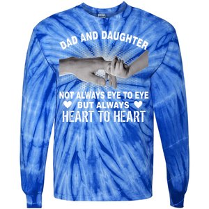 Dad And Daughter Always Heart To Heart Tie-Dye Long Sleeve Shirt