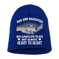 Dad And Daughter Always Heart To Heart Short Acrylic Beanie