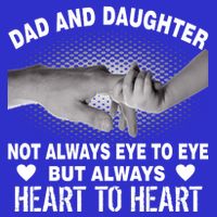 Dad And Daughter Always Heart To Heart Short Acrylic Beanie