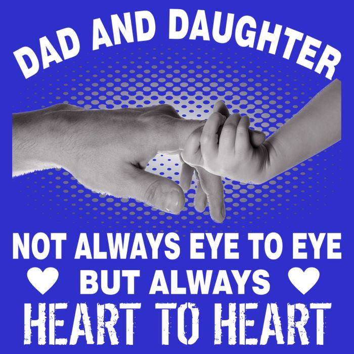 Dad And Daughter Always Heart To Heart Short Acrylic Beanie