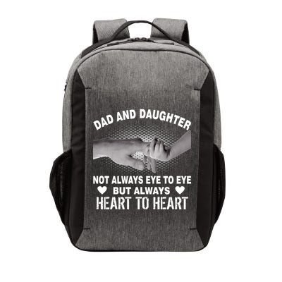 Dad And Daughter Always Heart To Heart Vector Backpack