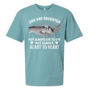 Dad And Daughter Always Heart To Heart Sueded Cloud Jersey T-Shirt