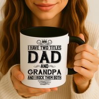 Dad And Grandpa Rock The Both Mug