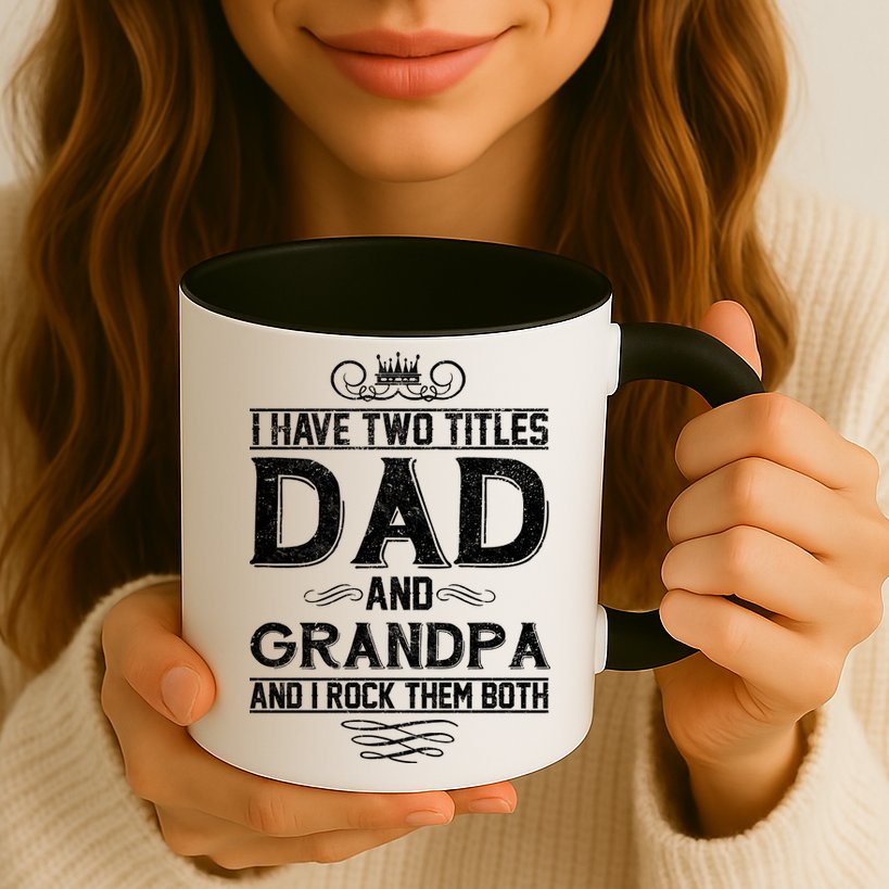 Dad And Grandpa Rock The Both Mug