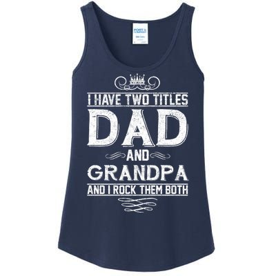 Dad And Grandpa Rock The Both Ladies Essential Tank