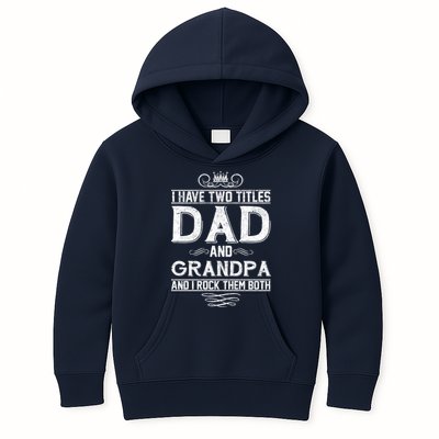 Dad And Grandpa Rock The Both Kids Hoodie