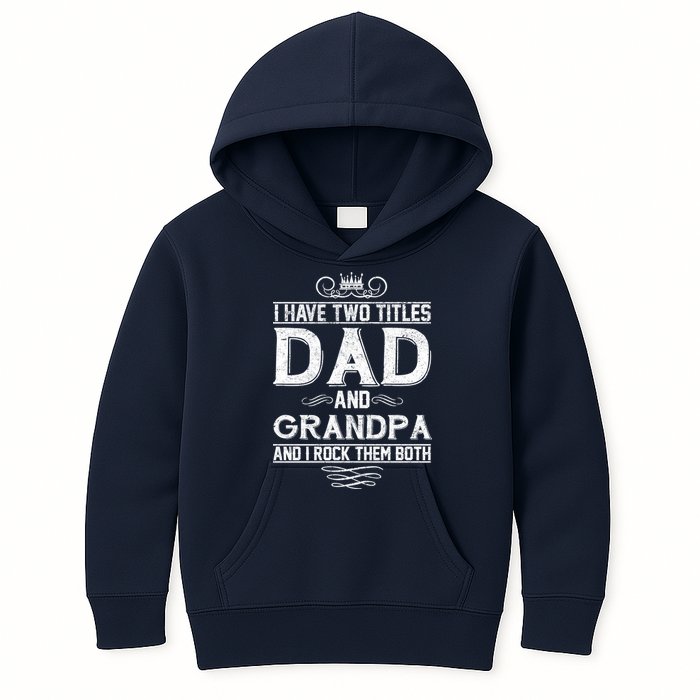 Dad And Grandpa Rock The Both Kids Hoodie