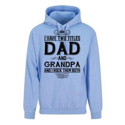 Dad And Grandpa Rock The Both Unisex Surf Hoodie