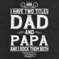 Dad And Papa Rock The Both Cool Comfort Performance Bucket Hat