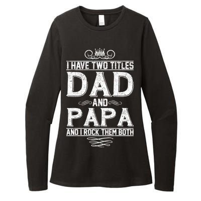 Dad And Papa Rock The Both Womens CVC Long Sleeve Shirt