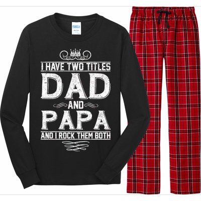 Dad And Papa Rock The Both Long Sleeve Pajama Set