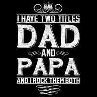 Dad And Papa Rock The Both Cropped Pullover Crew