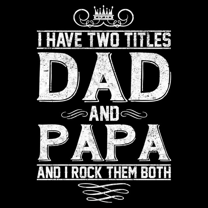 Dad And Papa Rock The Both Cropped Pullover Crew