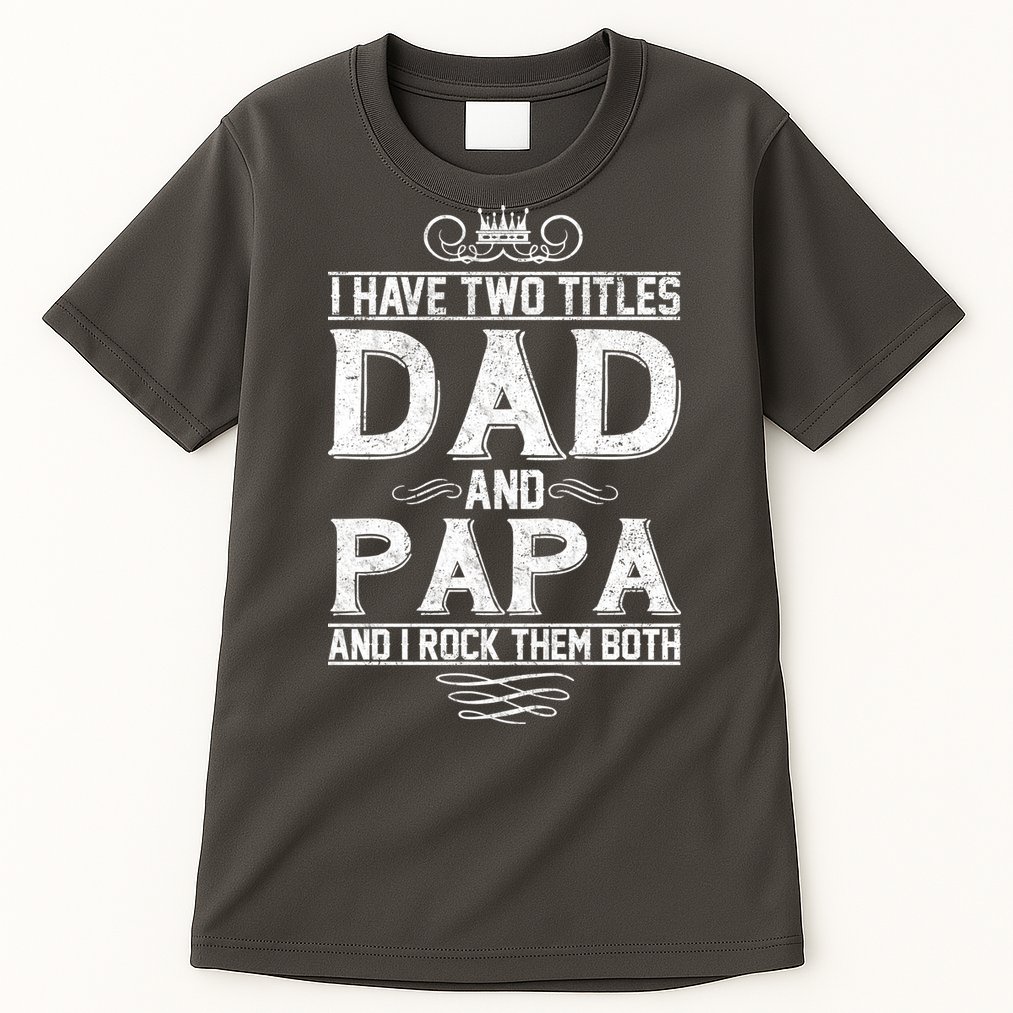 Dad And Papa Rock The Both Tall T-Shirt
