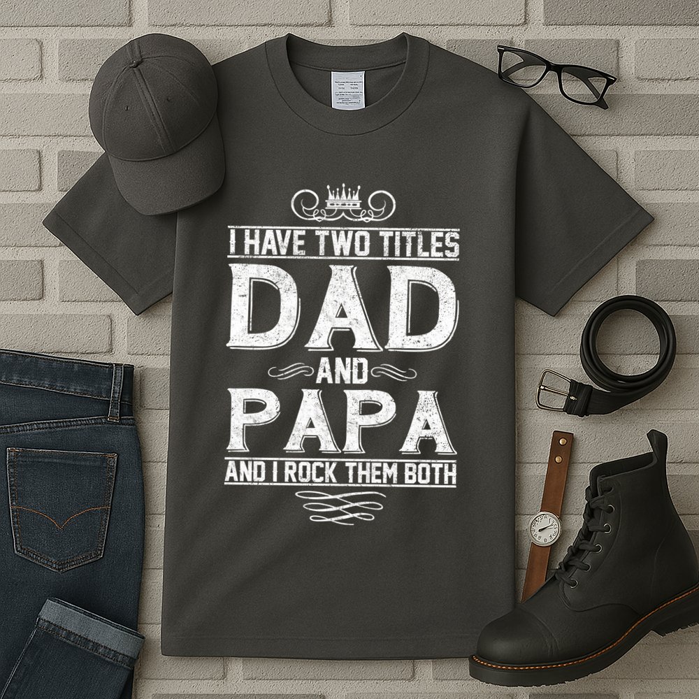 Dad And Papa Rock The Both Tall T-Shirt