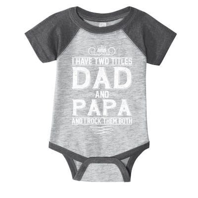 Dad And Papa Rock The Both Infant Baby Jersey Bodysuit