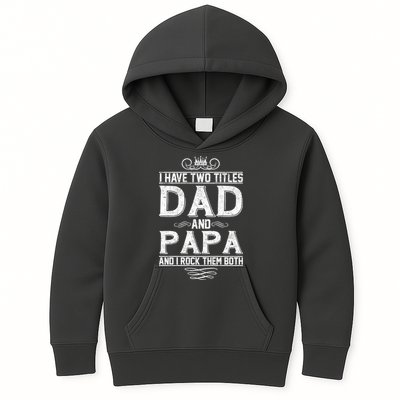 Dad And Papa Rock The Both Kids Hoodie