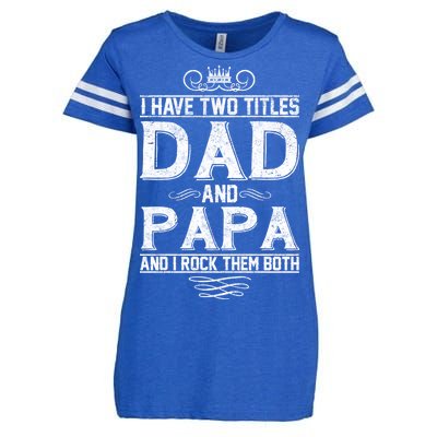 Dad And Papa Rock The Both Enza Ladies Jersey Football T-Shirt