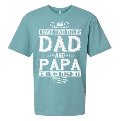 Dad And Papa Rock The Both Sueded Cloud Jersey T-Shirt