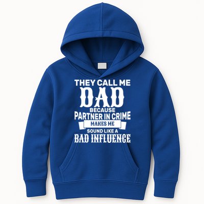 Dad Bad Influence Kids Hoodie