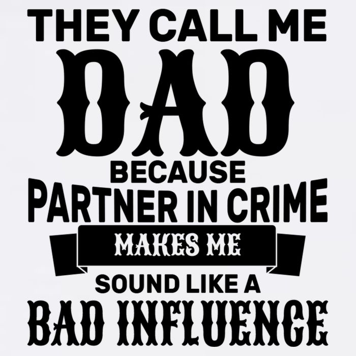 Dad Bad Influence Garment-Dyed Sweatshirt