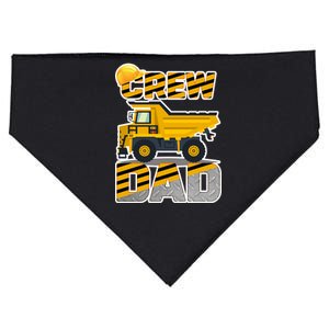 Dad Birthday Crew Construction Party USA-Made Doggie Bandana