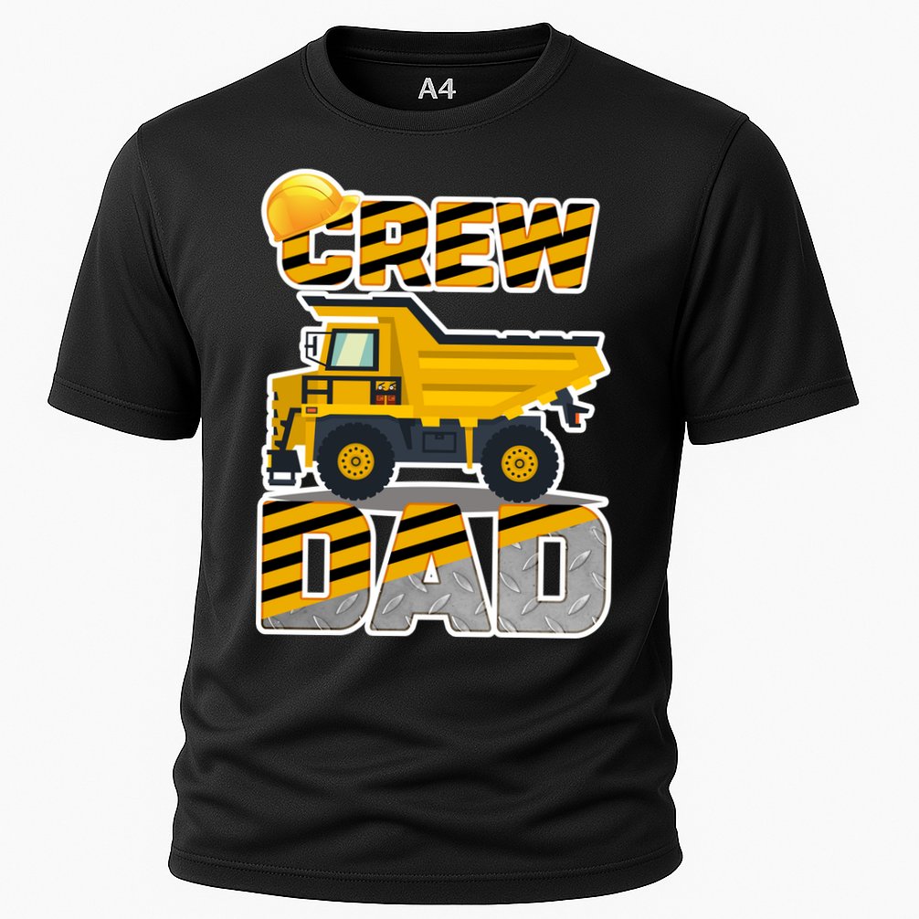 Dad Birthday Crew Construction Party Cooling Performance Crew T-Shirt