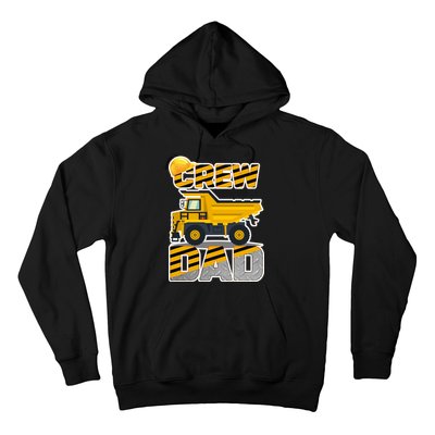 Dad Birthday Crew Construction Party Hoodie