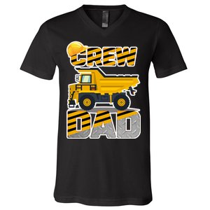 Dad Birthday Crew Construction Party V-Neck T-Shirt