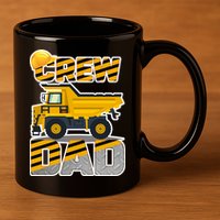 Dad Birthday Crew Construction Party 11oz C Handle Ceramic Mug
