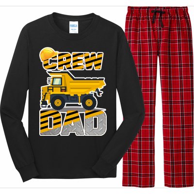 Dad Birthday Crew Construction Party Long Sleeve Pajama Set