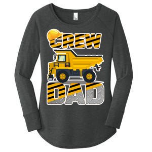 Dad Birthday Crew Construction Party Women's Perfect Tri Tunic Long Sleeve Shirt