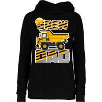 Dad Birthday Crew Construction Party Womens Funnel Neck Pullover Hood