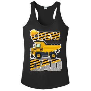 Dad Birthday Crew Construction Party Ladies PosiCharge Competitor Racerback Tank