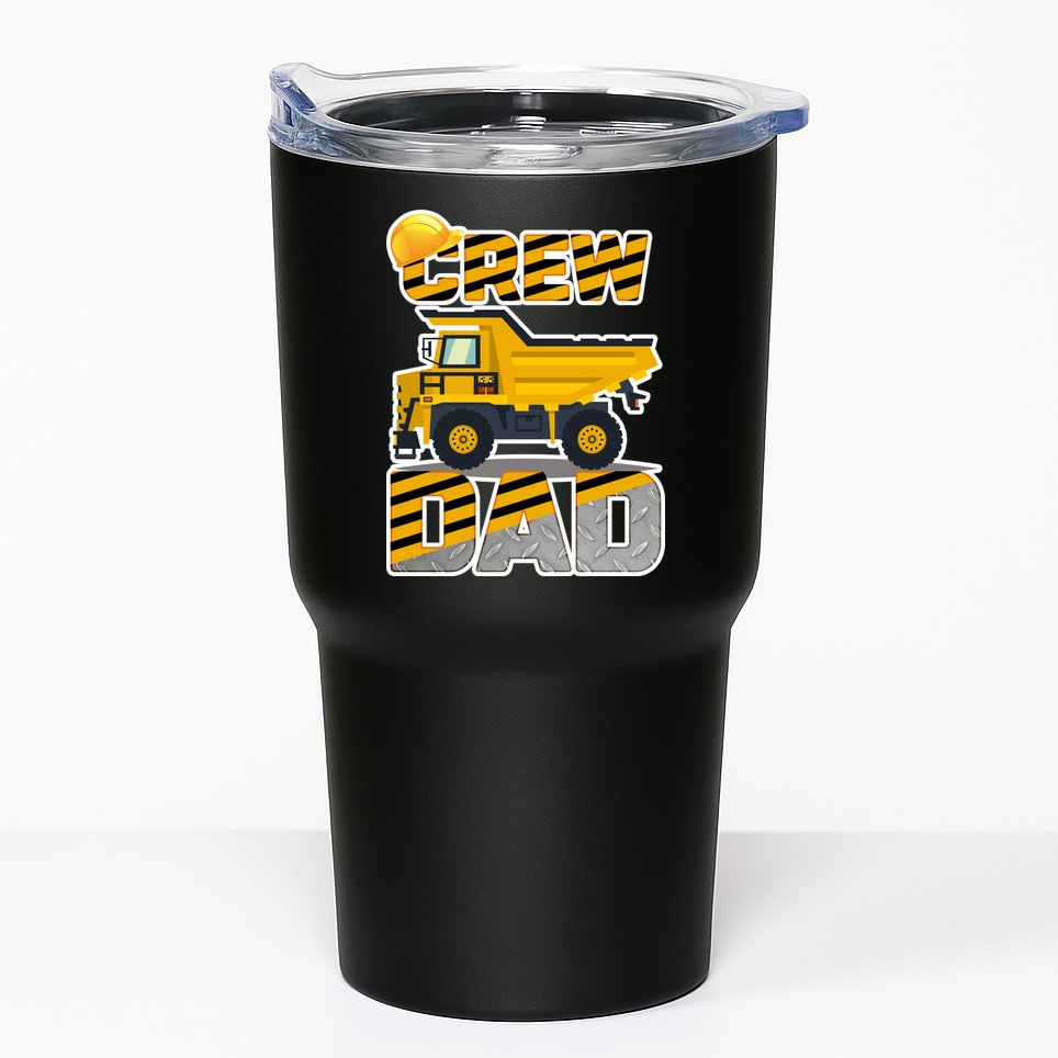 Dad Birthday Crew Construction Party Tumbler