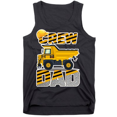 Dad Birthday Crew Construction Party Tank Top