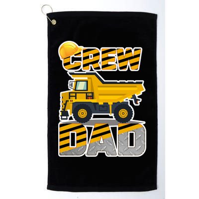 Dad Birthday Crew Construction Party Golf Towel
