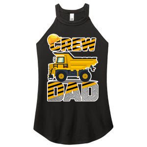 Dad Birthday Crew Construction Party Women's Perfect Tri Rocker Tank