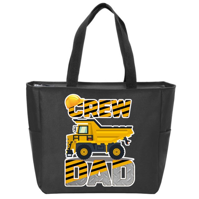 Dad Birthday Crew Construction Party Zip Tote Bag