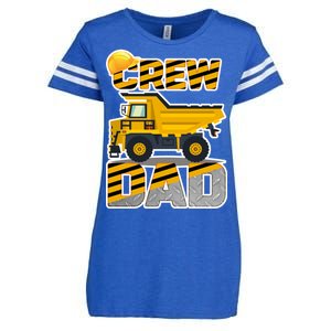 Dad Birthday Crew Construction Party Enza Ladies Jersey Football T-Shirt