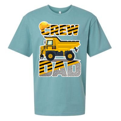 Dad Birthday Crew Construction Party Sueded Cloud Jersey T-Shirt