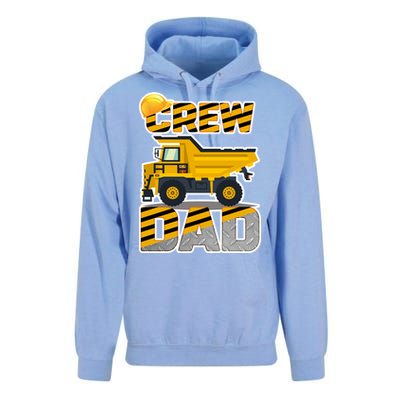 Dad Birthday Crew Construction Party Unisex Surf Hoodie